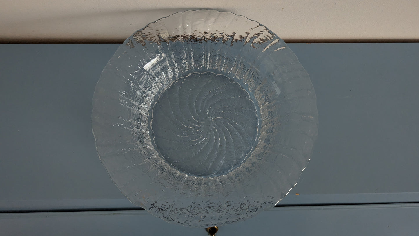 Riihimäen Lasi Tupru Kulho / Tarjoilukulho (1975-1980, Nanny Still)