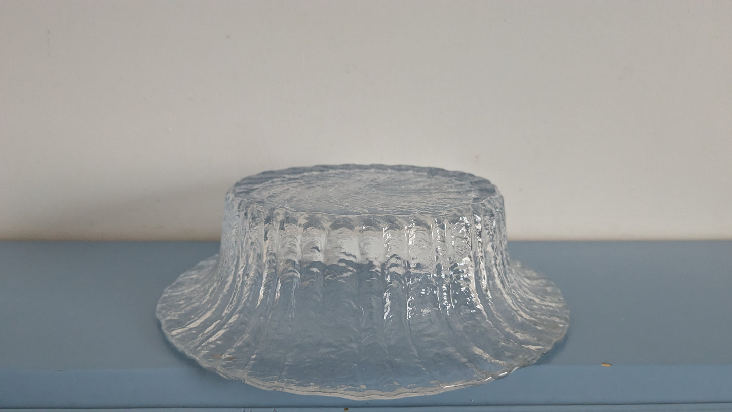 Riihimäen Lasi Tupru Kulho / Tarjoilukulho (1975-1980, Nanny Still)