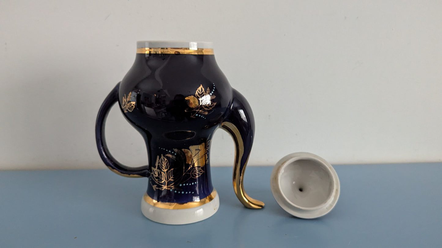 Dovbysh - Koboltti Kultaruusu Teekannu / Kahvikannu