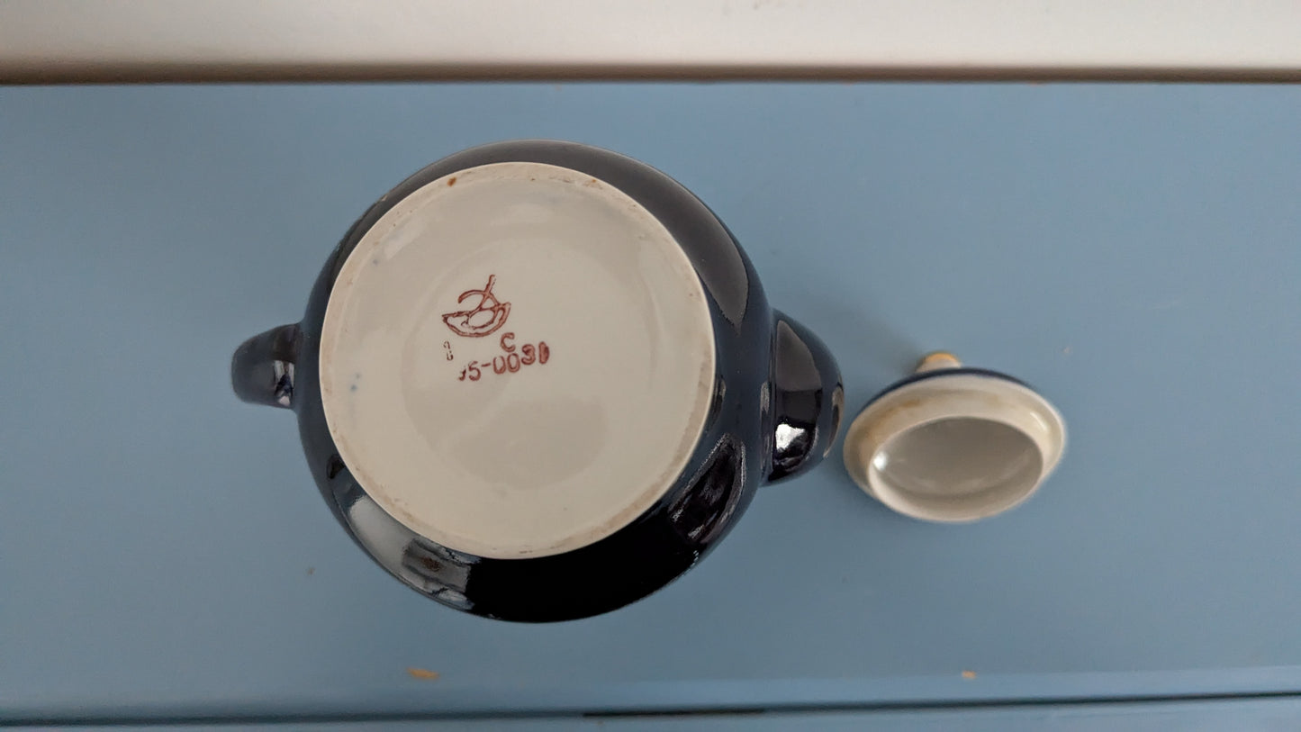 Dovbysh - Koboltti Kultaruusu Teekannu / Kahvikannu