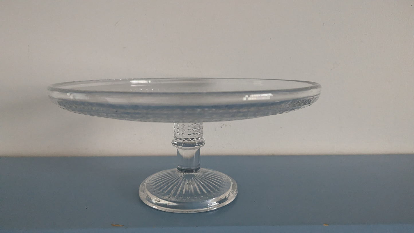 Riihimäen Lasi Barokki Jalallinen Tarjoiluvati (1967-1969, Erkkitapio Siiroinen)