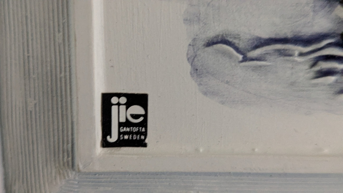 Jie Gantofta 817 818 Laiva Seinälaatta (Signeerattu, Aimo Nietosvuori)