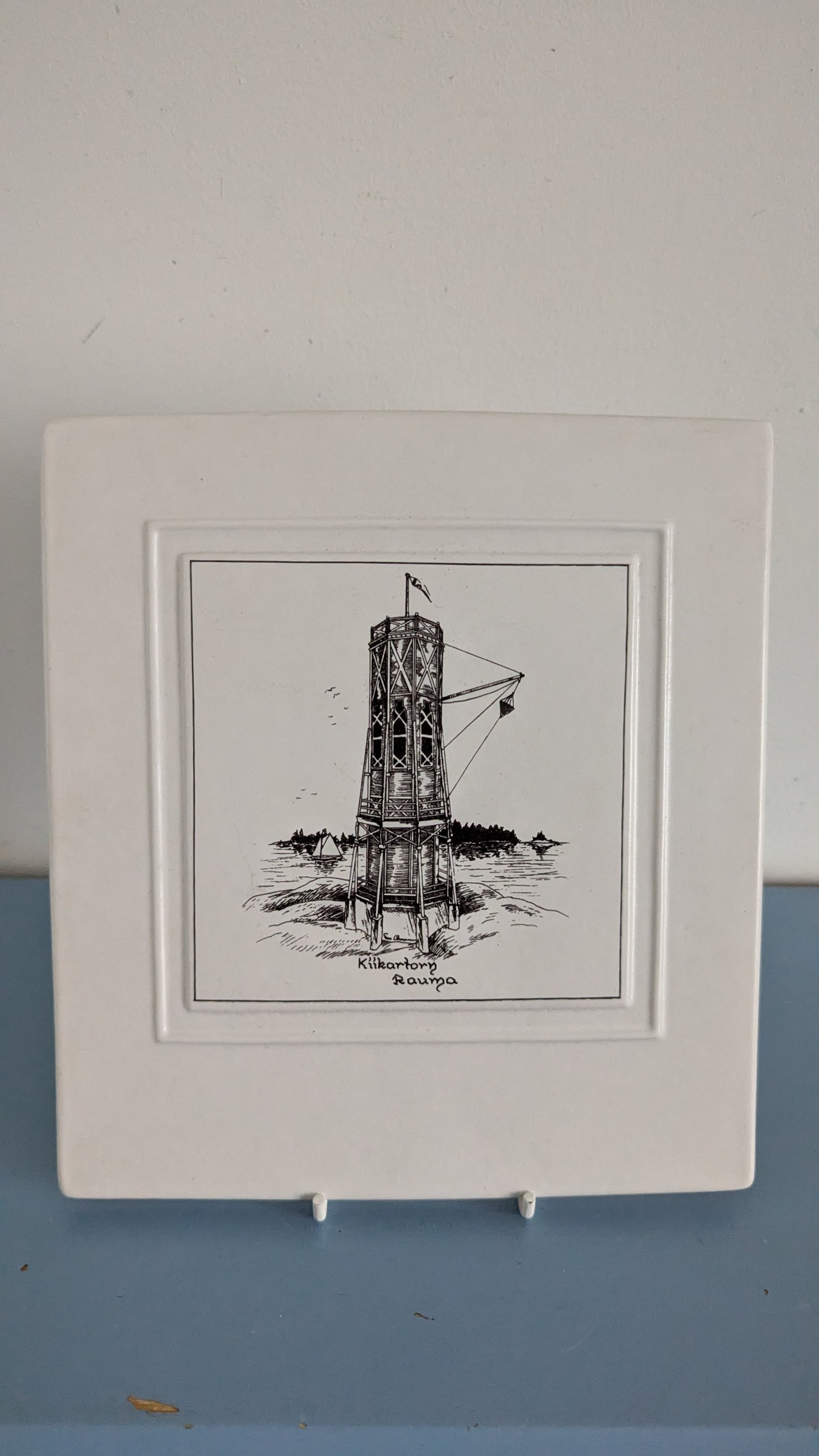 Kermansavi Rauma Kiikartorn / Kiikartorni Seinälaatta (1994, Lions Club Rauma)