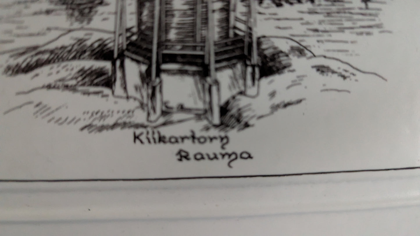 Kermansavi Rauma Kiikartorn / Kiikartorni Seinälaatta (1994, Lions Club Rauma)