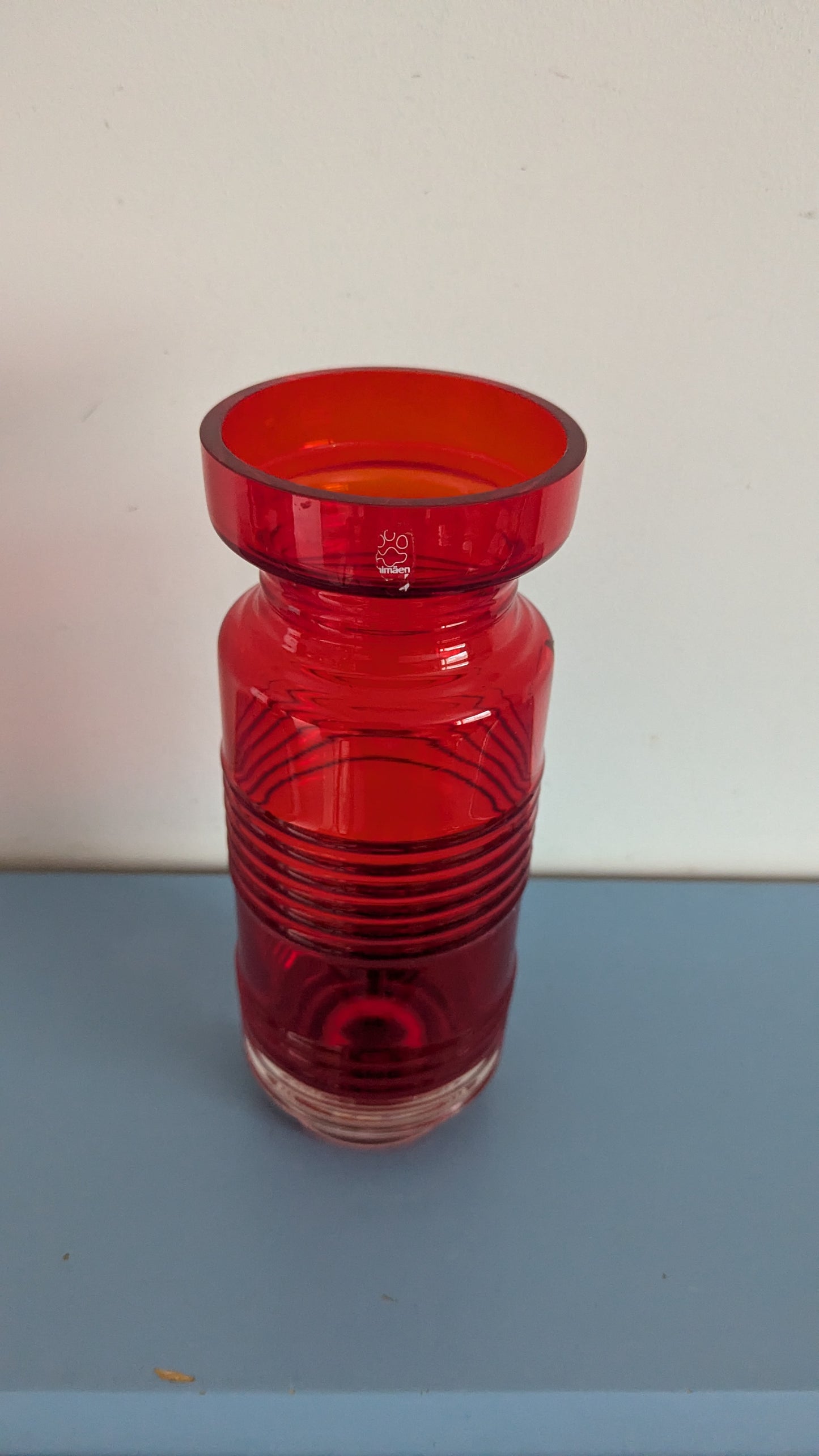 Riihimäen Lasi Kleopatra Maljakko (1970-1976, Tamara Aladin)