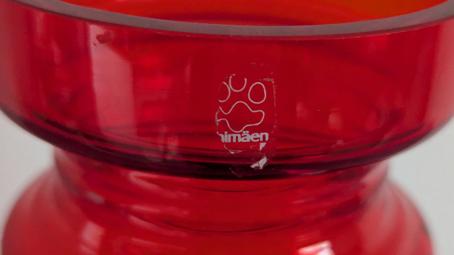 Riihimäen Lasi Kleopatra Maljakko (1970-1976, Tamara Aladin)