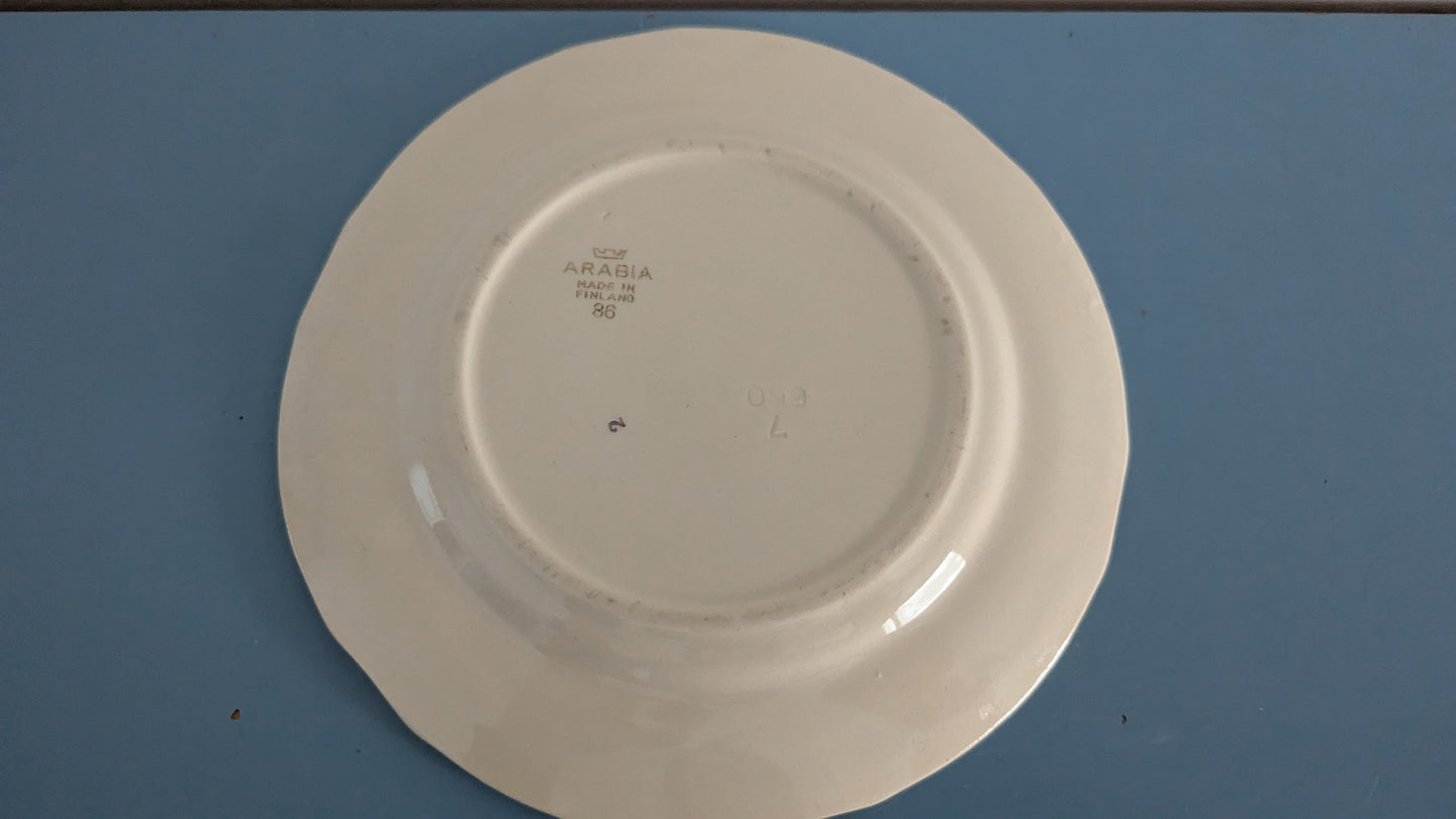 Arabia Greta-Liisa Salaattilautanen / Alkuruokalautanen (5kpl)