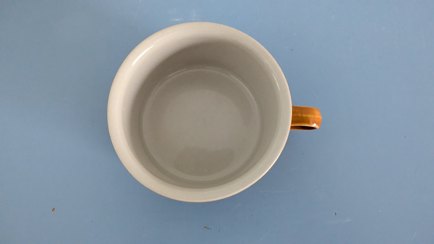 Arabia Hilkka-Liisa Aholan Koristeella Maalattu S-mallin Teekuppi (Signeerattu)