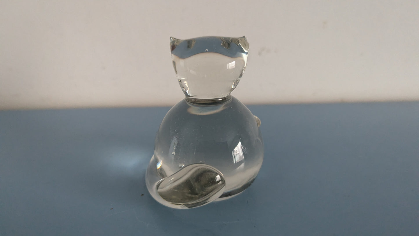 Humppila - Kissa / Lasikissa Figuuri (1973, Kaija Aarikka)