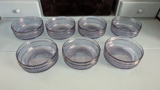 Riihimäen Lasi Barokki Annoskulho (7kpl, 1967-1969, Erkkitapio Siiroinen)