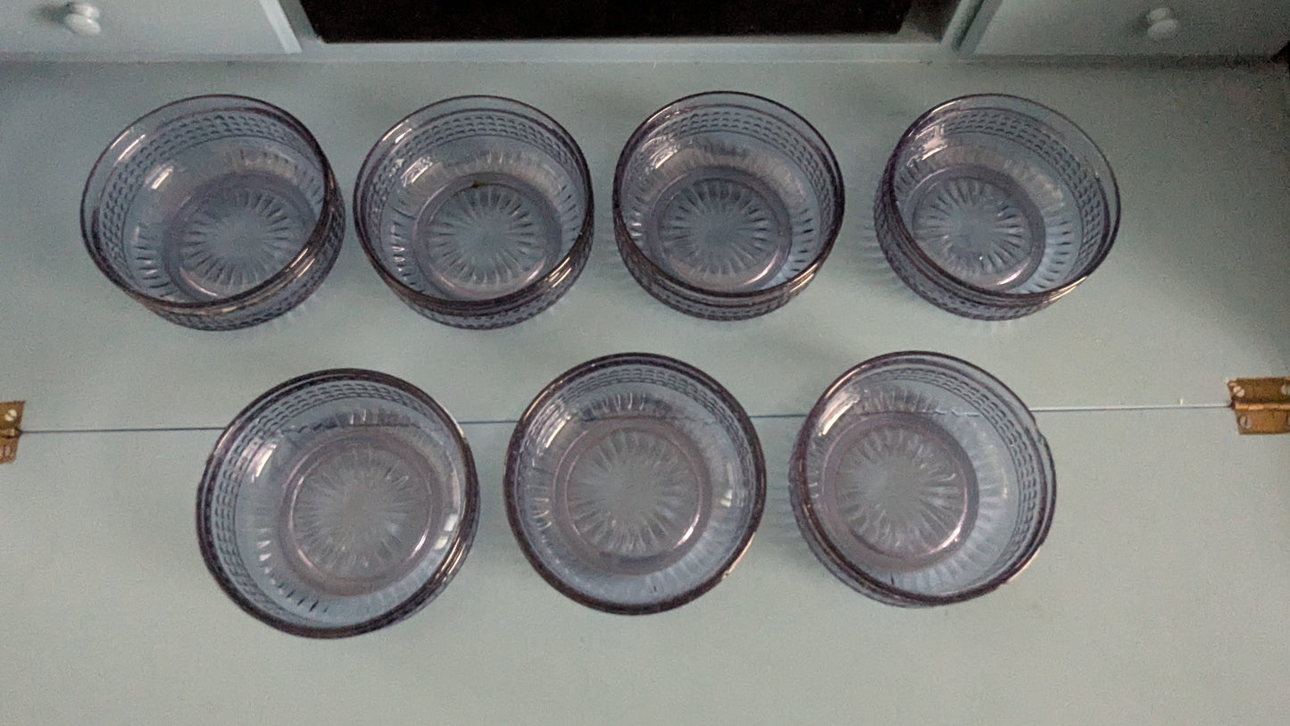 Riihimäen Lasi Barokki Annoskulho (7kpl, 1967-1969, Erkkitapio Siiroinen)