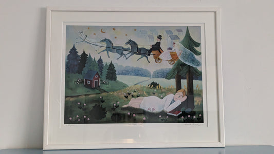 Anita Backlund - Neidon Uni (Signeerattu Grafiikka)