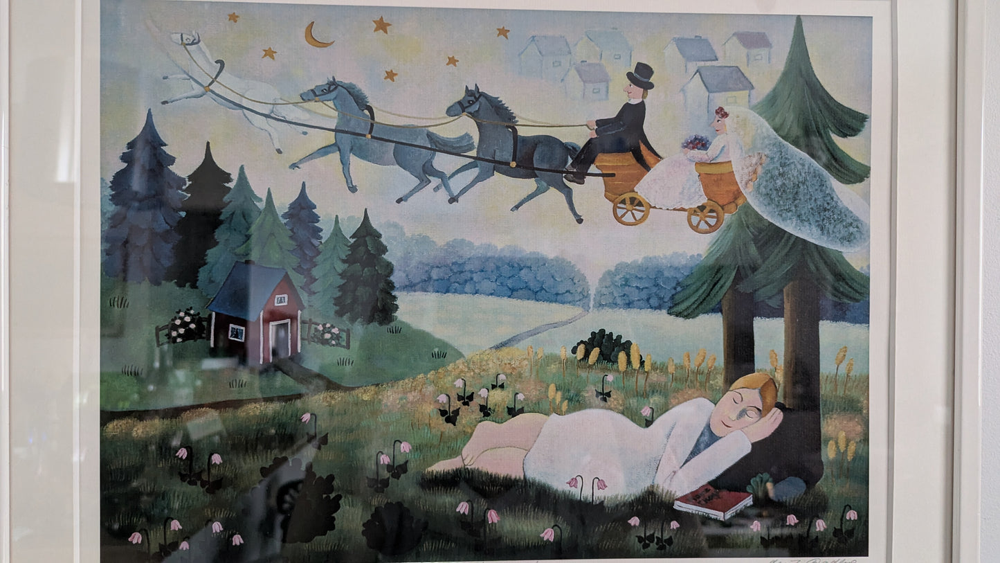 Anita Backlund - Neidon Uni (Signeerattu Grafiikka)