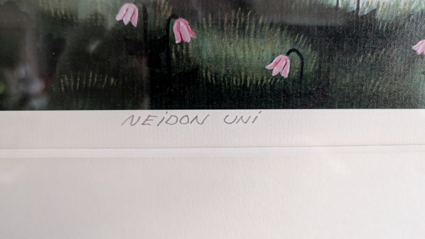 Anita Backlund - Neidon Uni (Signeerattu Grafiikka)