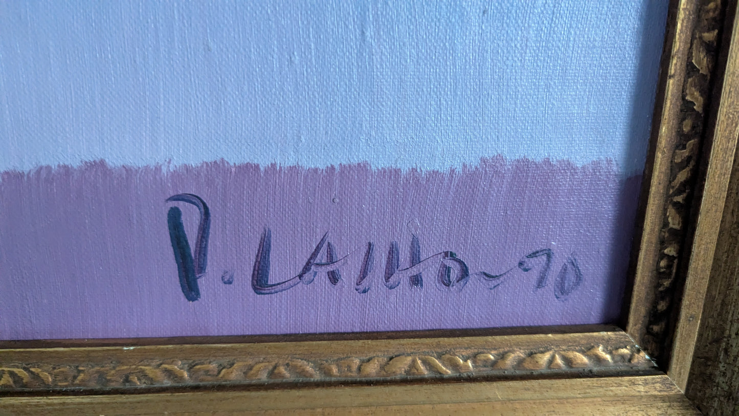 Pekka Laiho - Signeerattu Öljyvärimaalaus (1990)