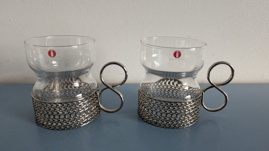 Iittala Tsaikka Kuumajuomalasi / Glögilasi (2kpl, Timo Sarpaneva)