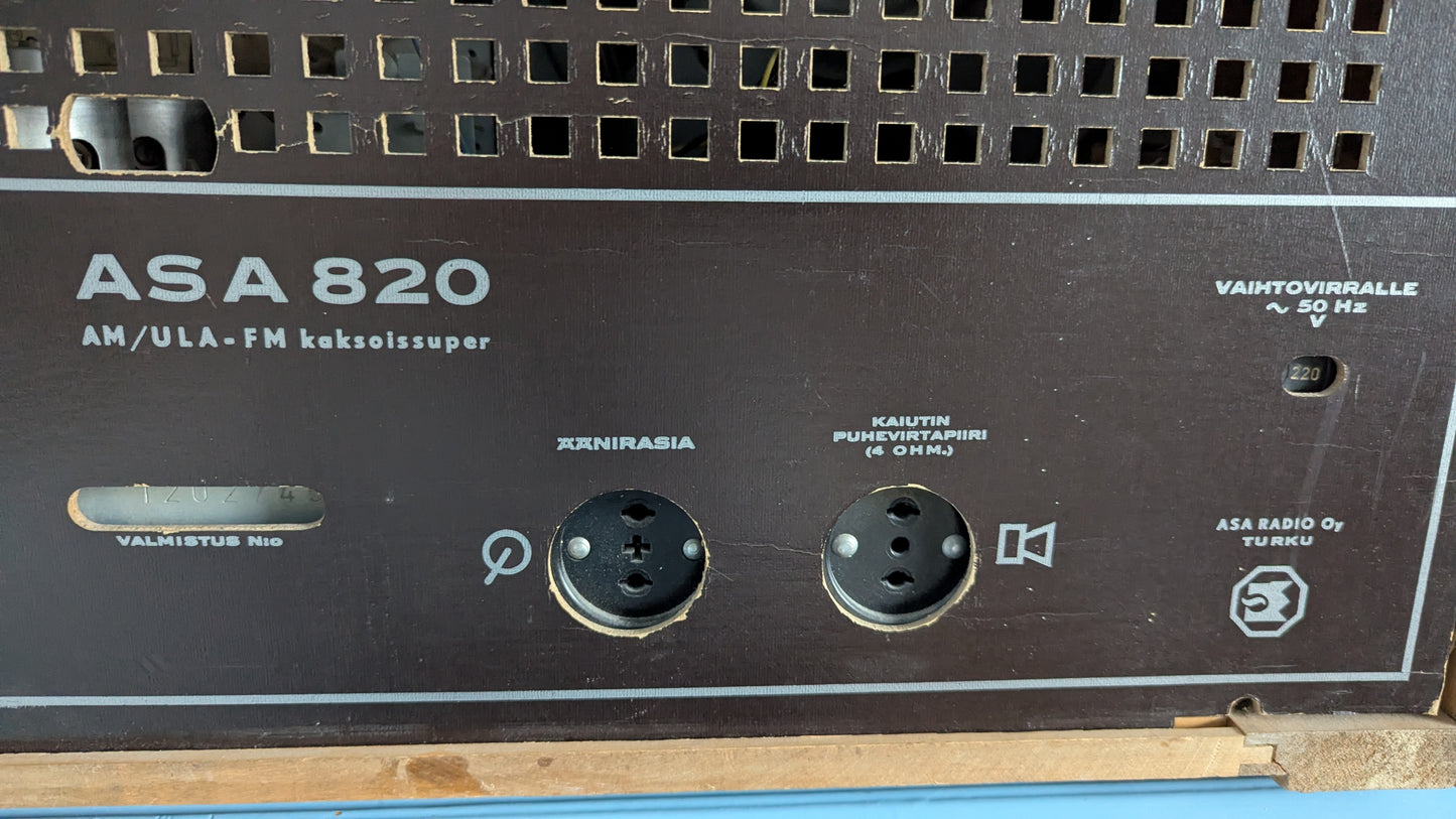 ASA 820 Putkiradio (1954)