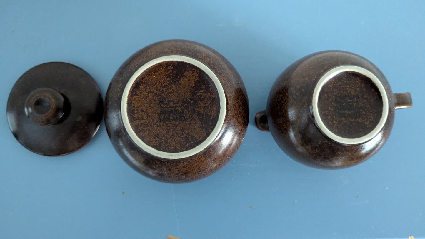 Arabia KR-Mallin Sokerikko ja Kermakko