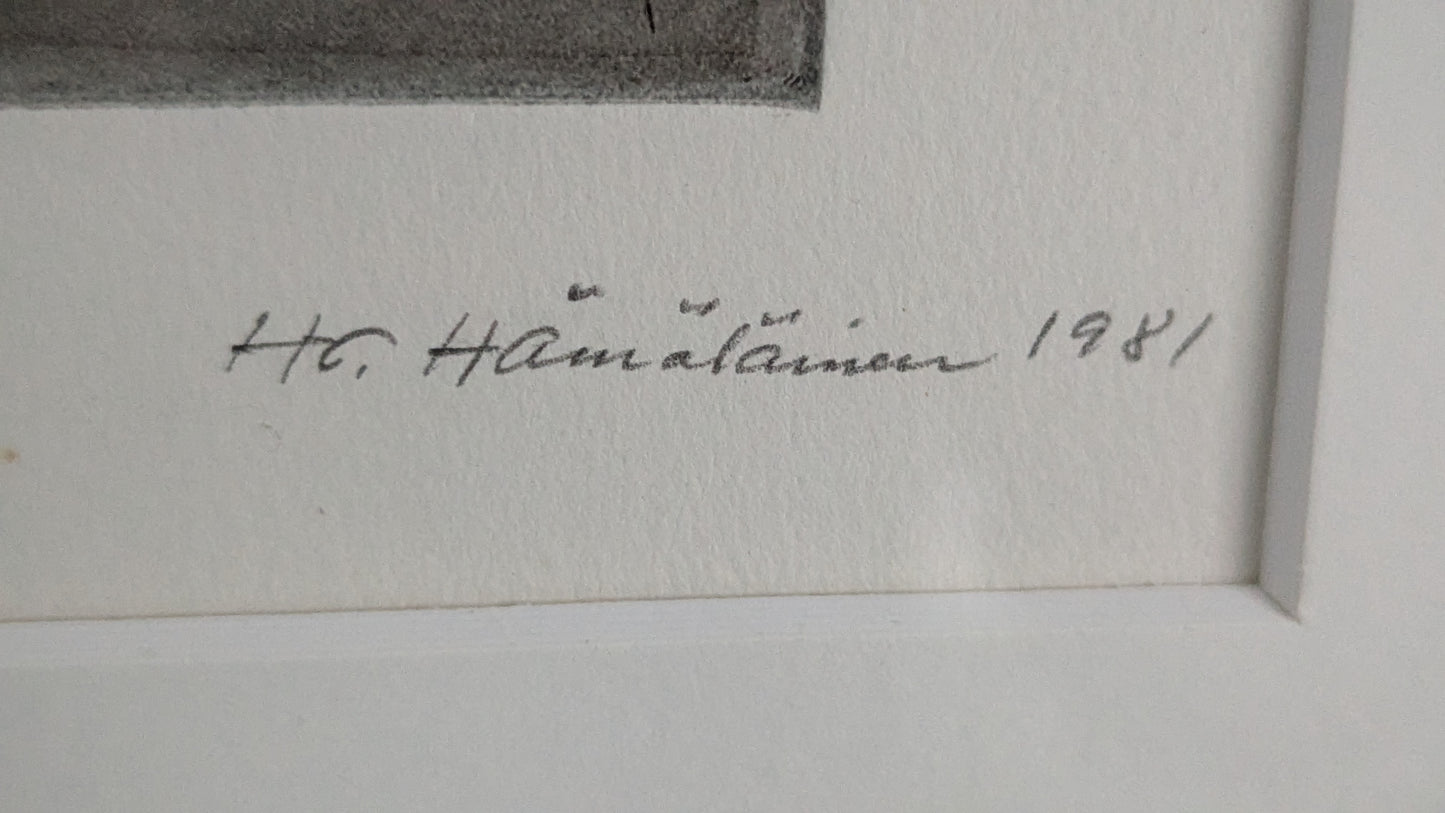 H.Hämäläinen - Signeerattu Grafiikka (1981)