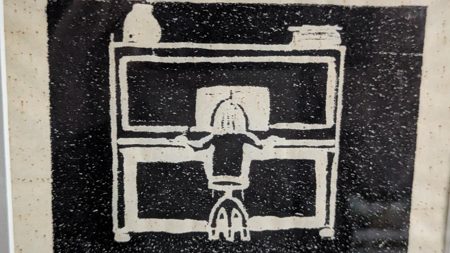 Anna-Maria Hellemaa - Signeerattu Puupiirros (1983)