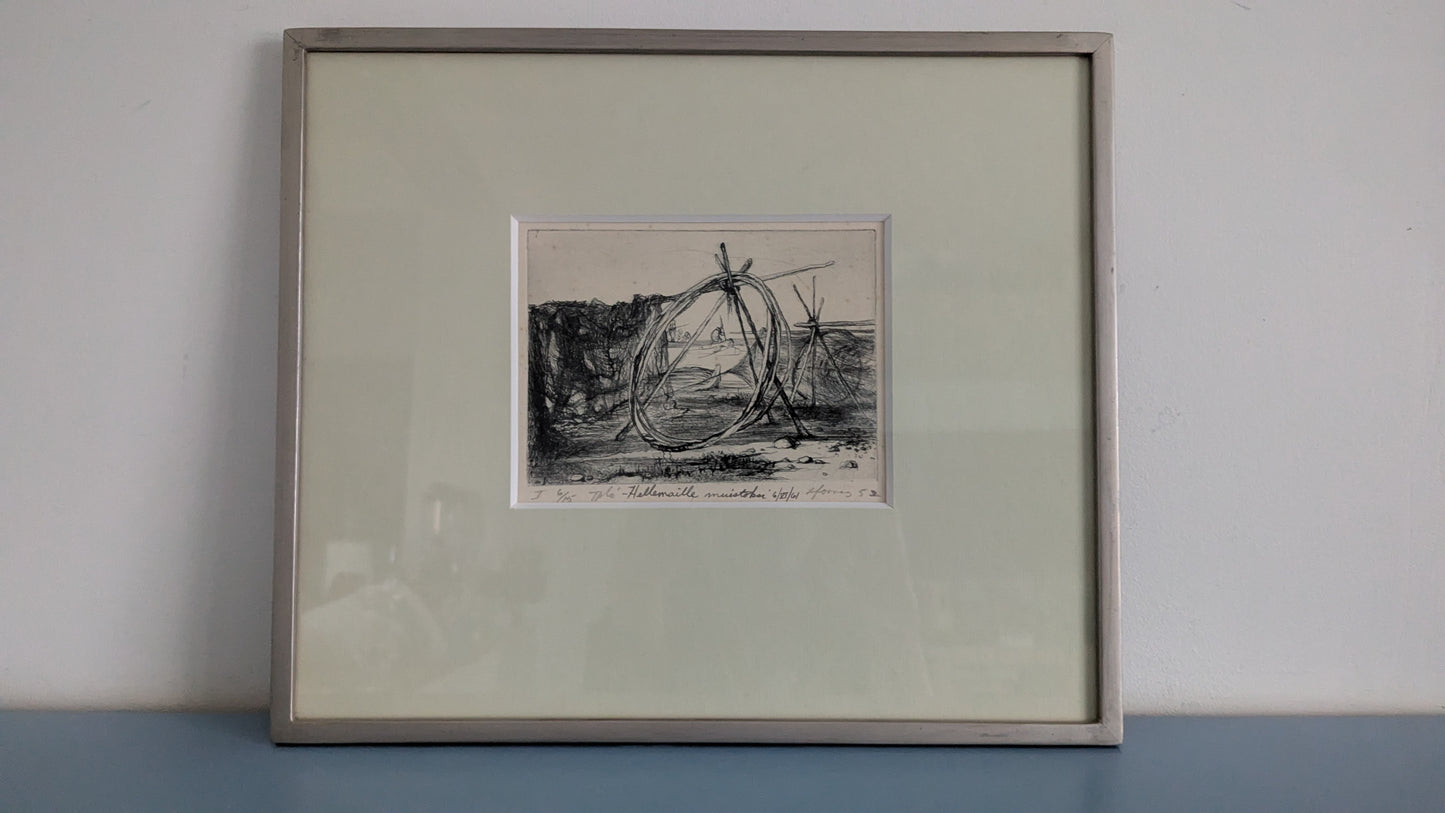 Signeerattu Grafiikka Vuodelta 1952