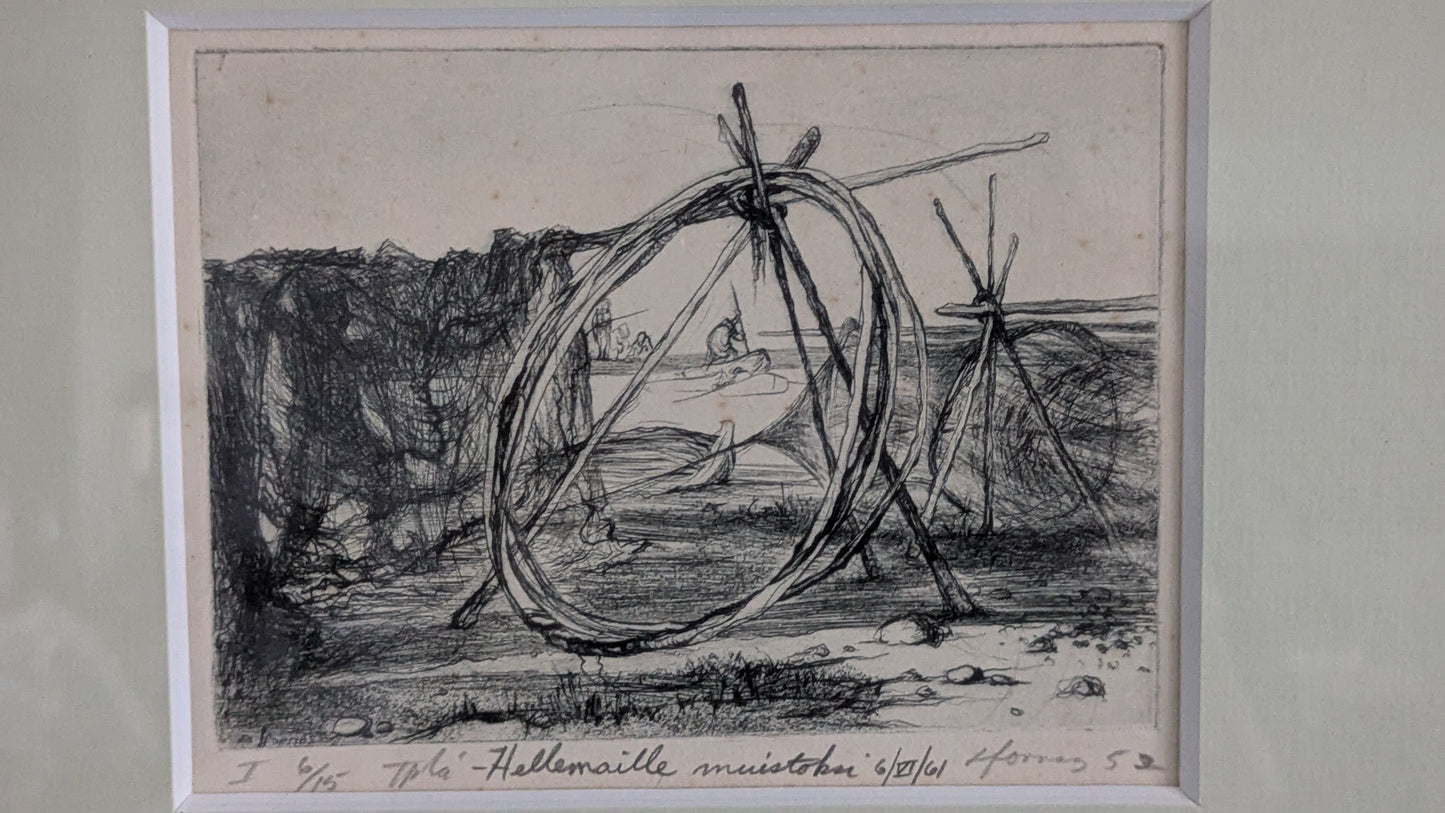 Signeerattu Grafiikka Vuodelta 1952