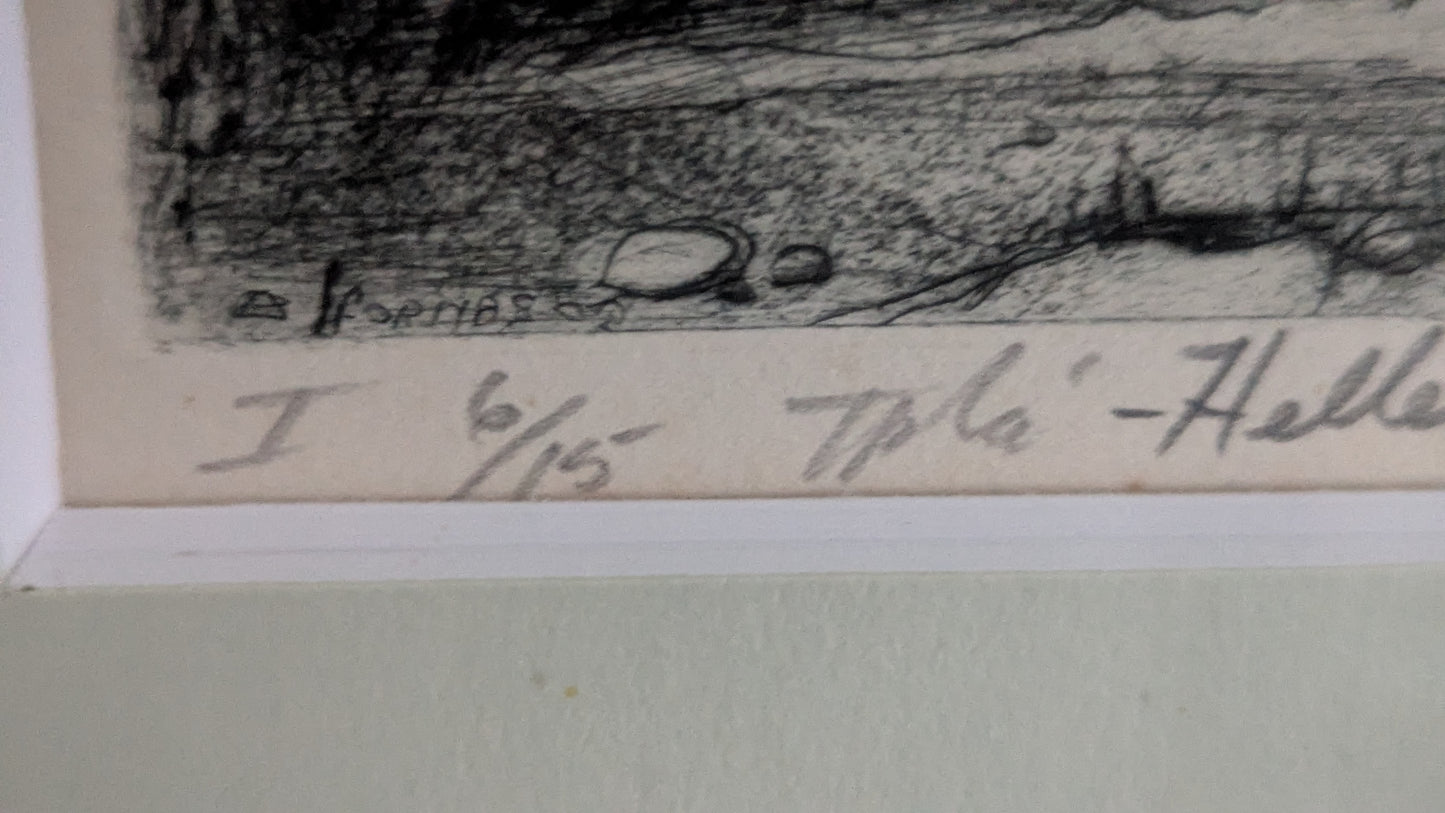 Signeerattu Grafiikka Vuodelta 1952