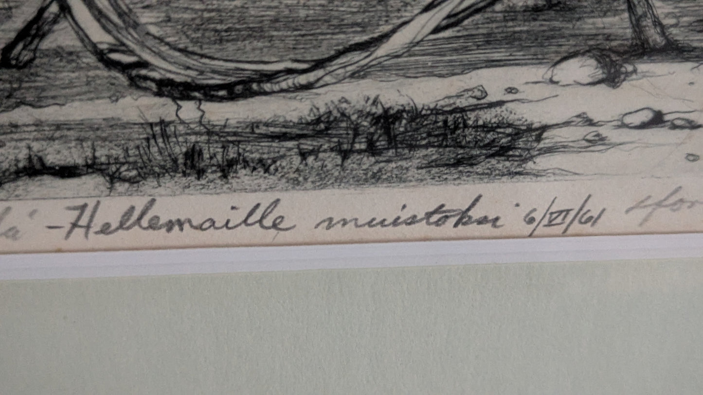 Signeerattu Grafiikka Vuodelta 1952