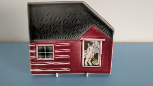 Arabia Runon Mailla Sauna Seinälaatta (Signeerattu, Kerttu Nurminen)