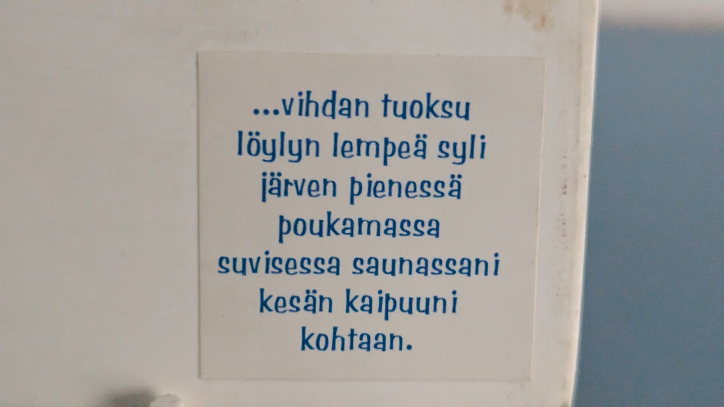 Arabia Runon Mailla Sauna Seinälaatta (Signeerattu, Kerttu Nurminen)