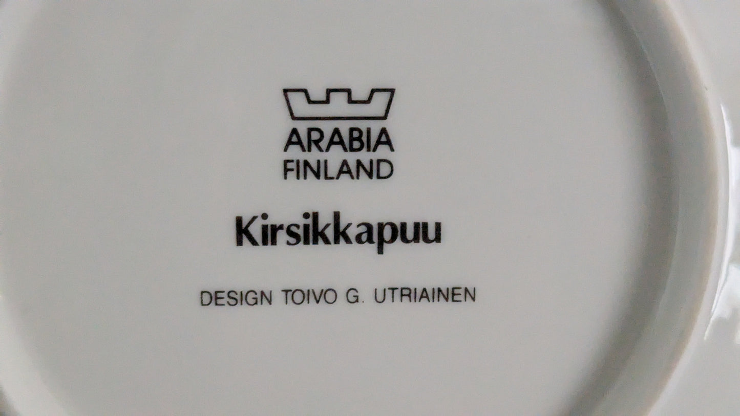Arabia Kirsikkapuu Seinälautanen (1990-luku, Toivo G. Utriainen)