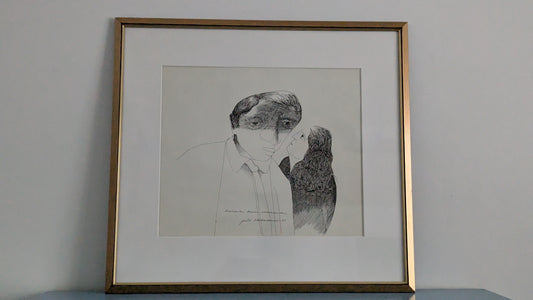 Pertti Kolehmainen Kuiskaten Kerron Salaisuuden (Signeerattu Tussityö 1980)