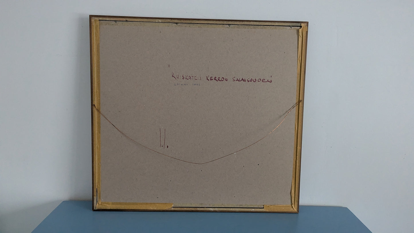 Pertti Kolehmainen Kuiskaten Kerron Salaisuuden (Signeerattu Tussityö 1980)