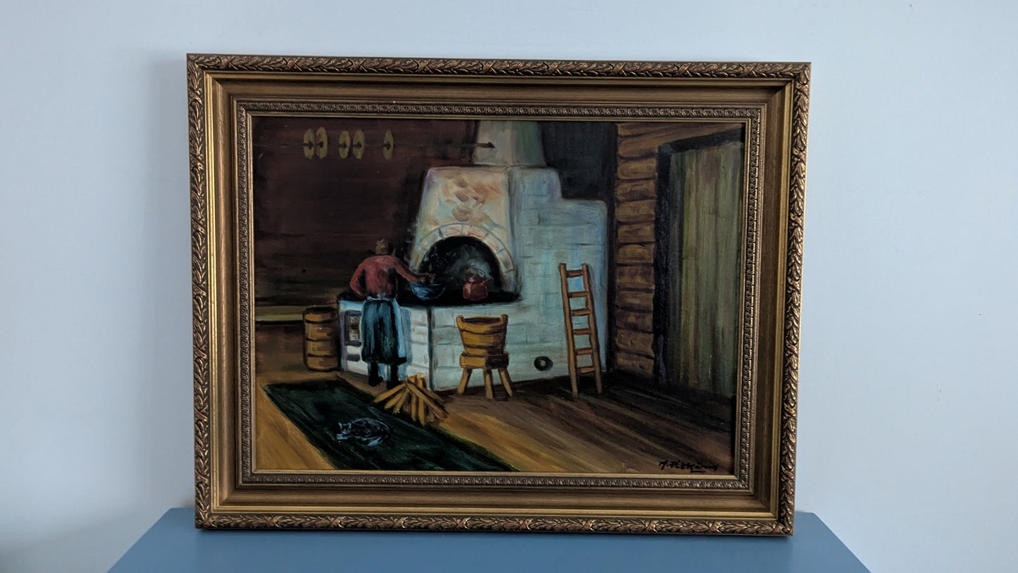 Mauri Pitkänen - Signeerattu Öljyvärimaalaus