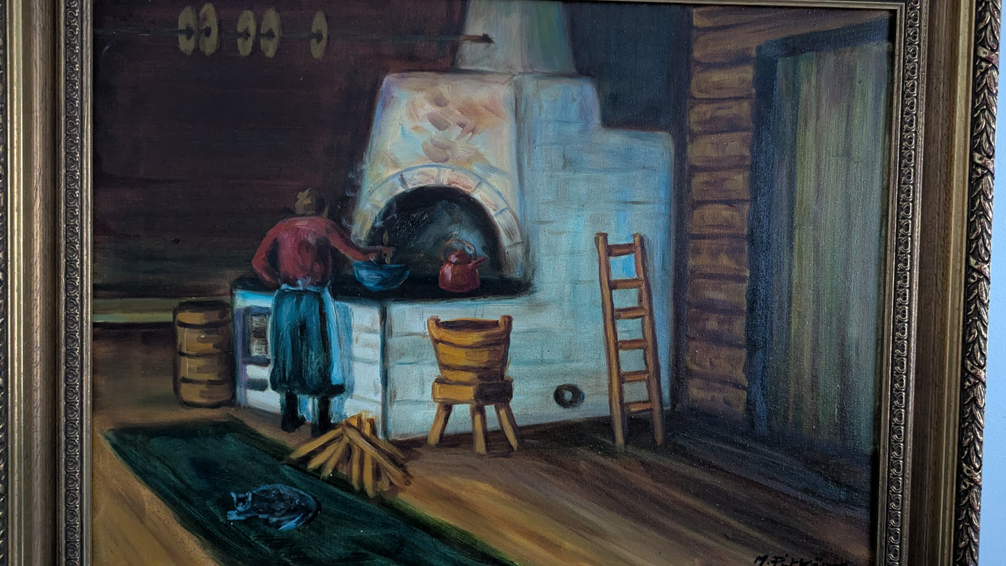 Mauri Pitkänen - Signeerattu Öljyvärimaalaus