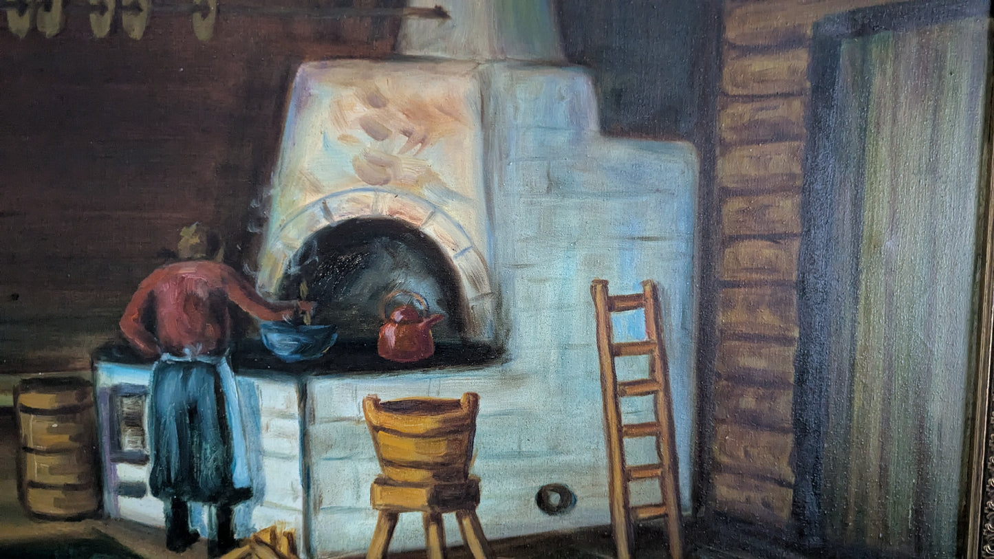 Mauri Pitkänen - Signeerattu Öljyvärimaalaus