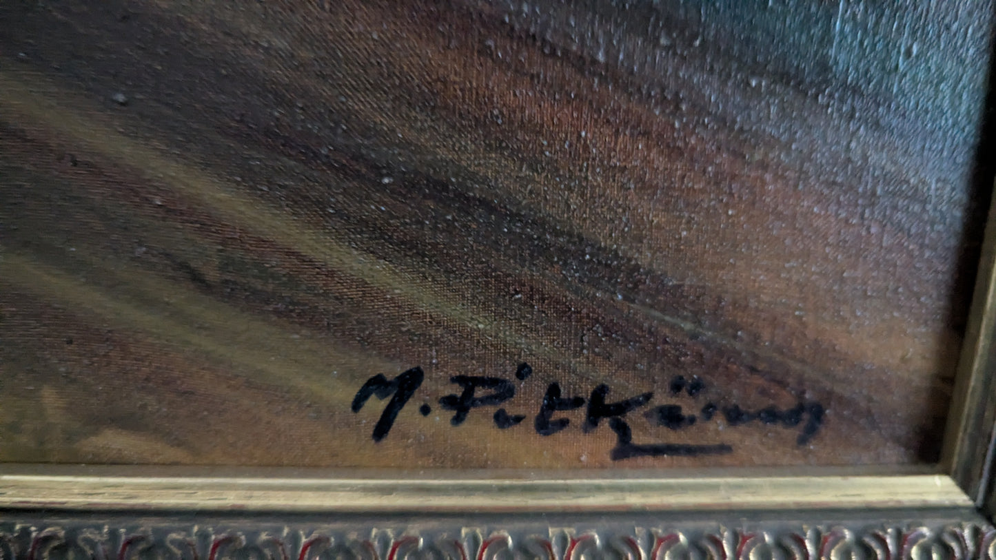 Mauri Pitkänen - Signeerattu Öljyvärimaalaus