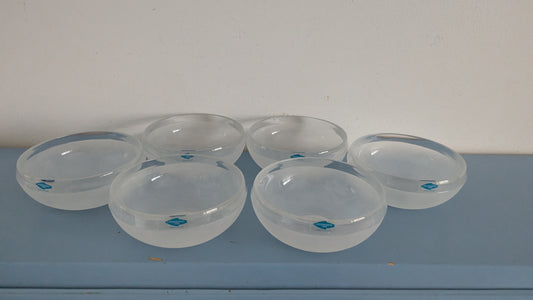 Nuutajärvi Lumikuru Annoskulho / Jälkiruokakulho (6kpl, 1986, Kerttu Nurminen)