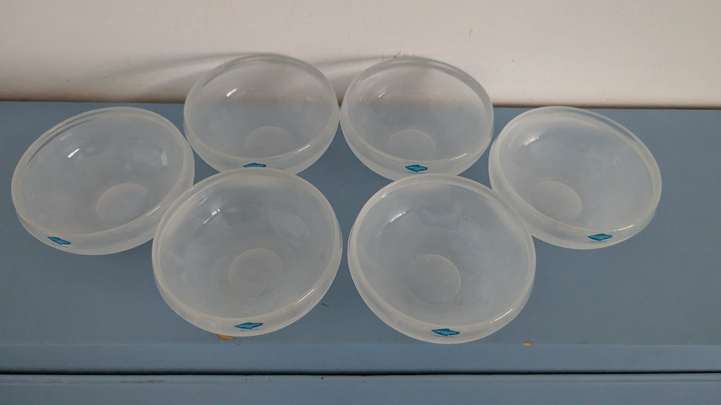 Nuutajärvi Lumikuru Annoskulho / Jälkiruokakulho (6kpl, 1986, Kerttu Nurminen)