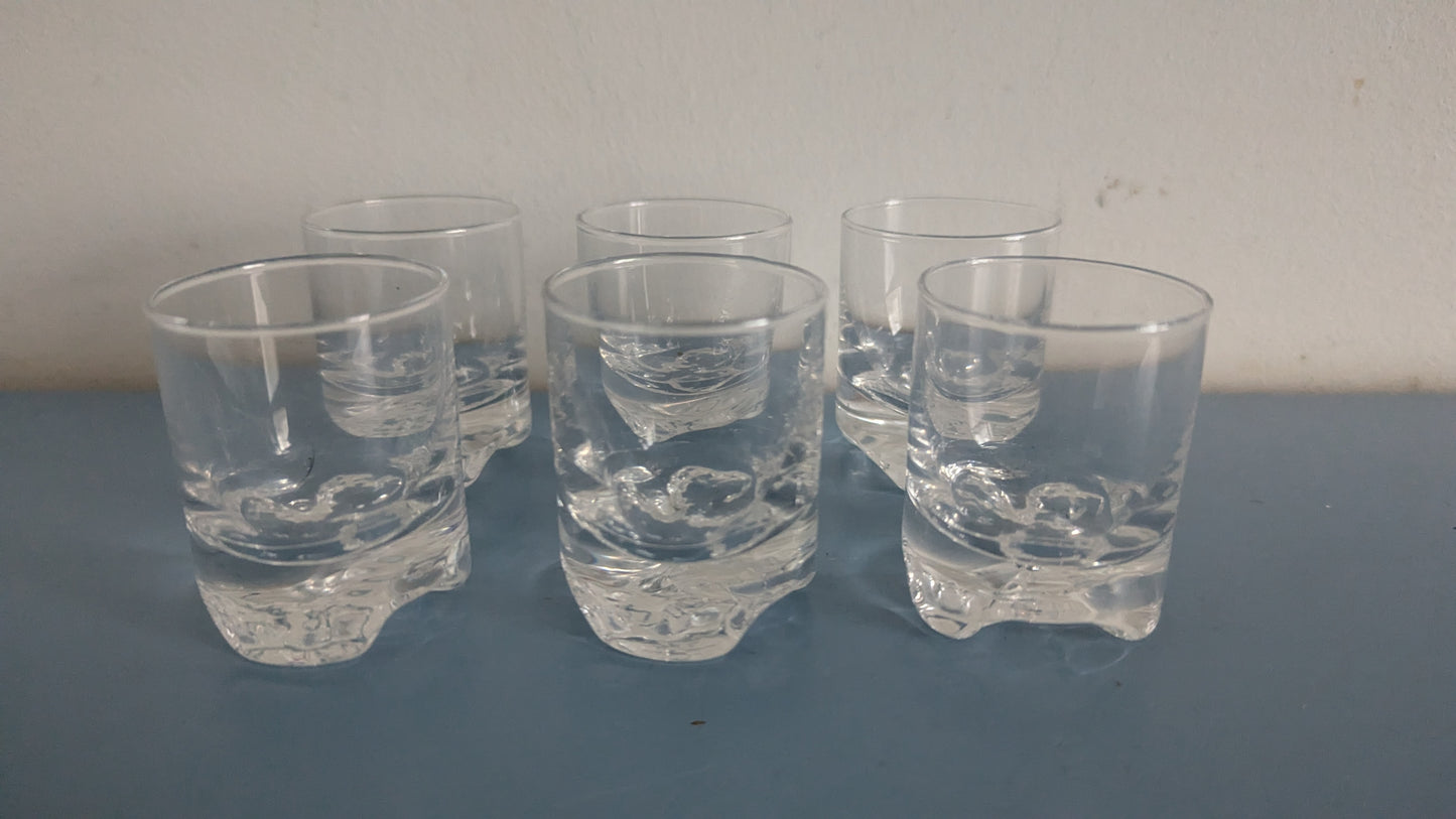 Iittala Gaissa Snapsilasi (6kpl, 1973-1981, Tapio Wirkkala)