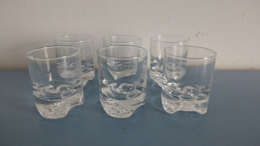 Iittala Gaissa Snapsilasi (6kpl, 1973-1981, Tapio Wirkkala)