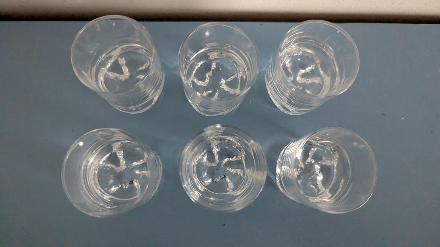 Iittala Gaissa Snapsilasi (6kpl, 1973-1981, Tapio Wirkkala)