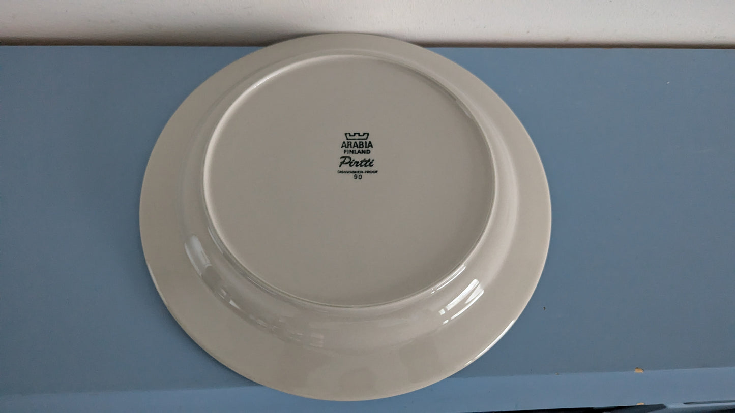 Arabia Pirtti Ruokalautanen (3kpl, 1971-1986, Raija Uosikkinen)