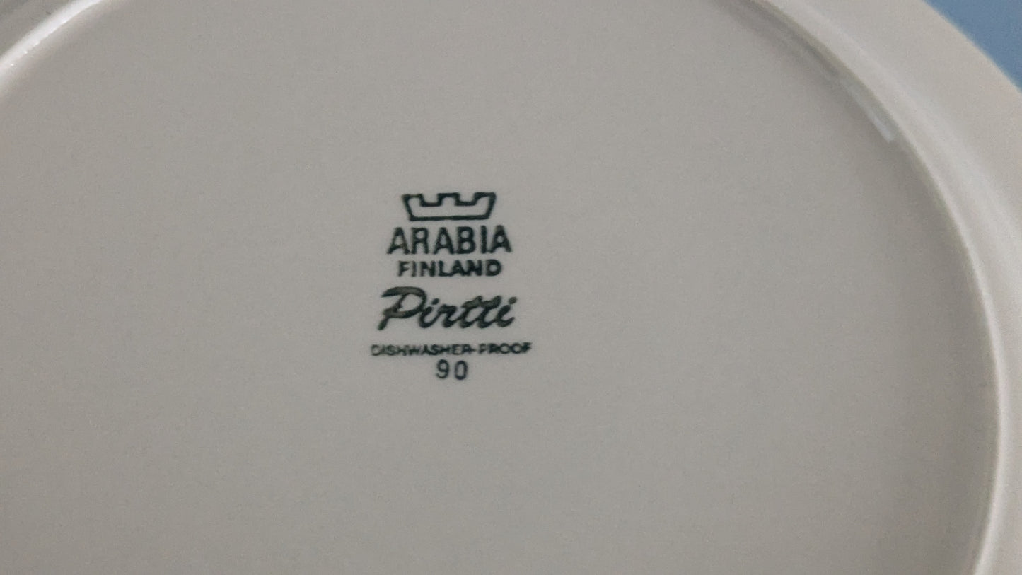 Arabia Pirtti Ruokalautanen (3kpl, 1971-1986, Raija Uosikkinen)