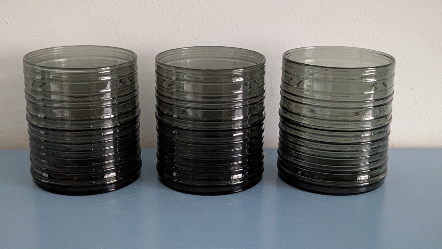 Nuutajärvi Rustica Juomalasi (3kpl, 1963-1970, Kaj Franck)