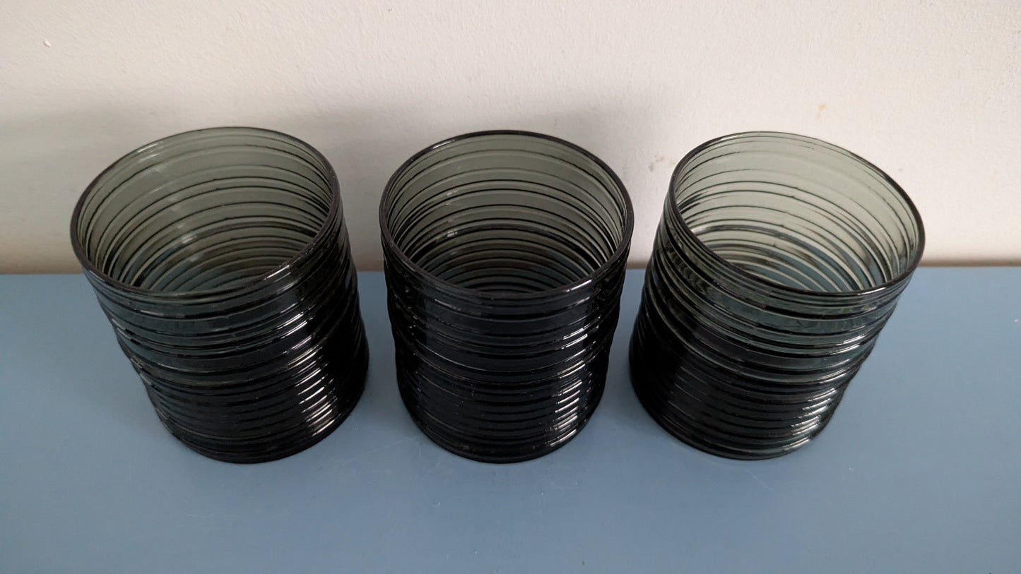 Nuutajärvi Rustica Juomalasi (3kpl, 1963-1970, Kaj Franck)