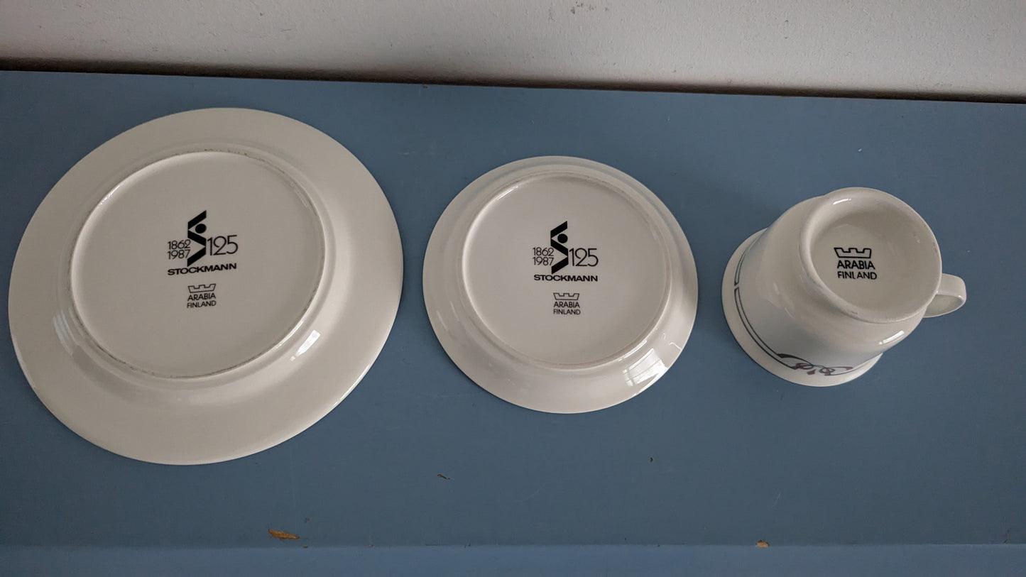 Arabia Capella Kahviastiasto 12-hengelle (36-osaa, 1987, Stockmann 125v)