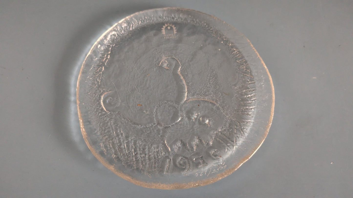 Humppila Nallekarhu 1975 Numeroitu 561/2500 Vuosilautanen / Joululautanen