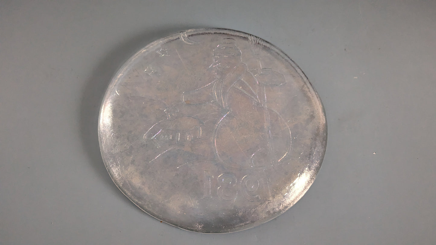 Humppila Lumiukko 1981 Numeroitu 31/2600 Vuosilautanen / Joululautanen