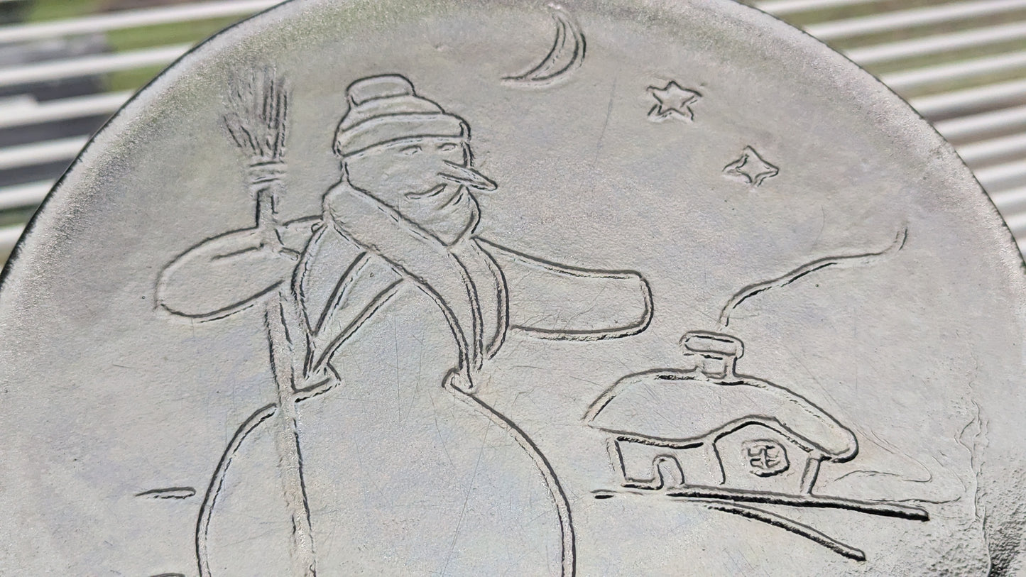 Humppila Lumiukko 1981 Numeroitu 31/2600 Vuosilautanen / Joululautanen